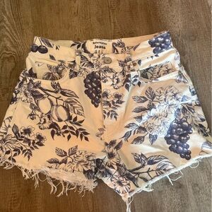 Reformation Cherry Floral Printed Shorts Size 25